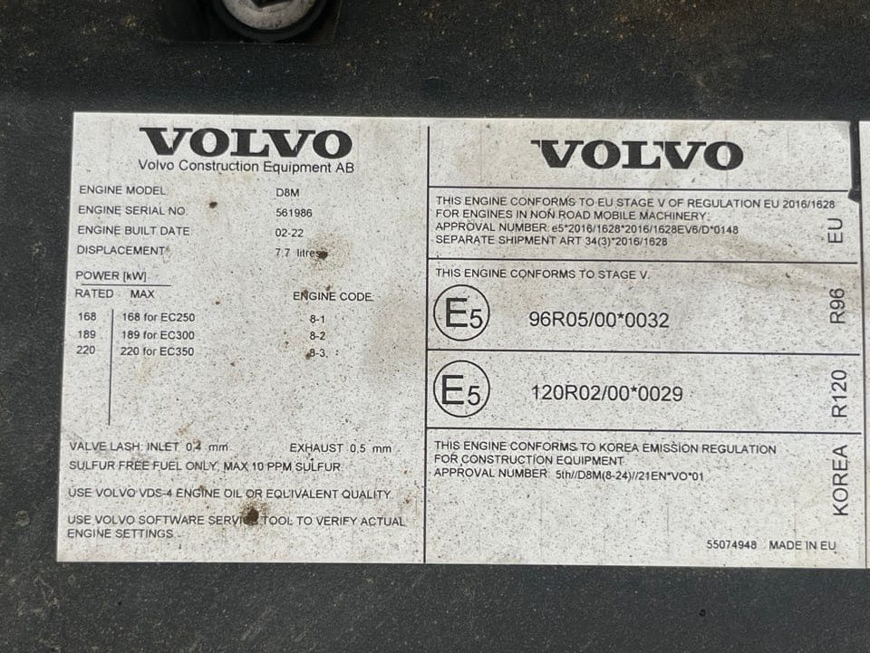 SERIAL NUMBER PLATE